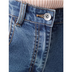 Джинсы Baggy с декоративной стиркой сз эластичного денима