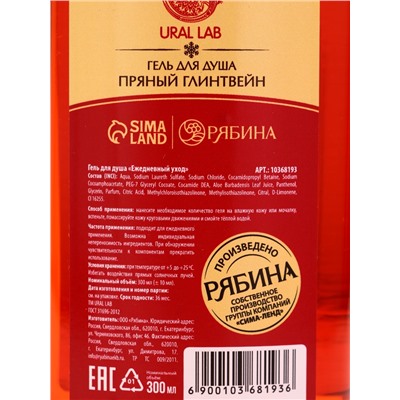 Подарочный набор новогодний «Заветное желание», гель для душа 300 мл и лосьон для тела 85 мл, URAL LAB