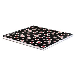 Альбом для зарисовок (скетчпад) 195х195 мм 40л твердая обложка на спирали "БАБЛ-СЕРДЕЧКИ" блок - белый офсет 100 г/м2 70151 Феникс