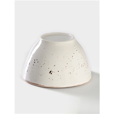 Салатник Хорекс Punto bianca, 600 мл, d=15 см, фарфор, белый