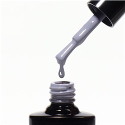 Гель лак для ногтей, однотонный, трехфазный, 8 мл, LED/UV, серый (76)