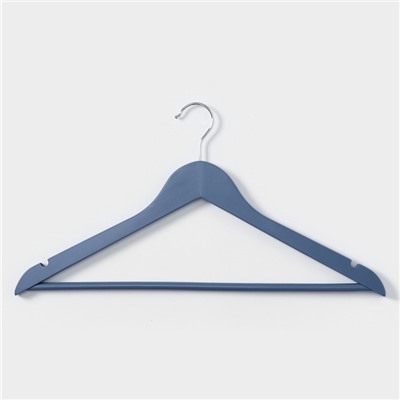 Плечики - вешалка для одежды LaDо́m Brillant, 44.5×23×1.2 см, 3 шт., дерево, синие