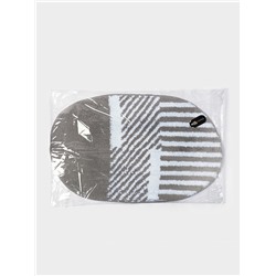 Коврик для ванной SAVANNA «Монпелье», 50×80 см, бело-серый