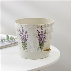 Горшок для цветов с прикорневым поливом «Ника Деко. Лаванда», 1.6 л