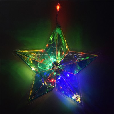 Электрогирлянда со звездами, цветная