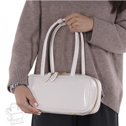 Сумка женская кожаная 2261Y milk white Polina&Eiterou