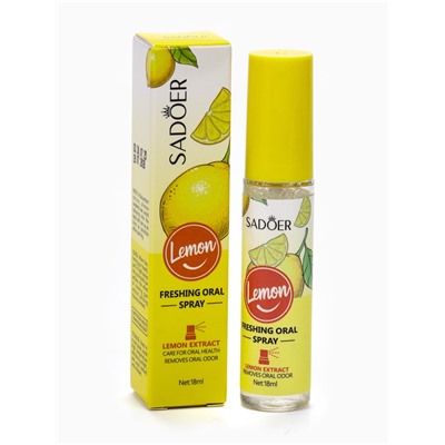 Освежитель дыхания Sadoer со вкусом лимона, 18 мл
