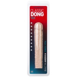 Телесный реалистичный фаллоимитатор с богатым рельефом поверхности Classic Dong - 24,5 см.