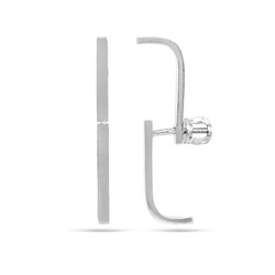 Серьги из серебра без вставки, Ю-28065р