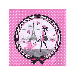 Набор посуды одноразовой "Париж" салфетки (20 шт)