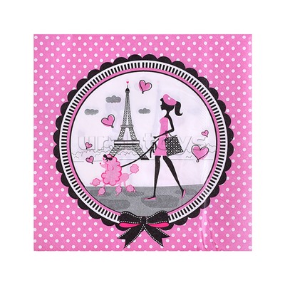 Набор посуды одноразовой "Париж" салфетки (20 шт)