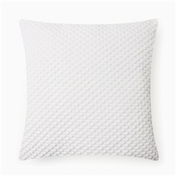 Подушка декоративная «Этель. Квадрат», 40×40 см, белая