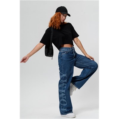 Кроп топ женский оверсайз 14416/1 (Черный)