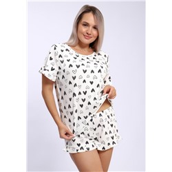 940 Пижама LOVE (Сердца черные)