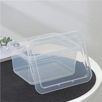 Контейнер для хранения Palm, 2 л, 19×15.3×9.8 см, с крышкой, прозрачный