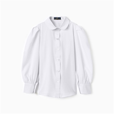 Блузка для девочек, цвет белый, рост 140 см