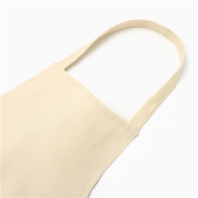 Фартук «Этель» Home, 60×70 см, молочный, 100% хлопок, саржа 250 г/м²