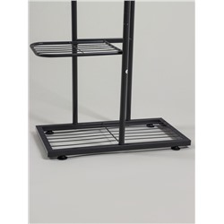 Подставка для цветов Greengo, 5 полок, 44×22×95 см, напольная, металл, тёмно-серая