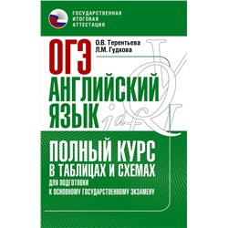 АСТ Терентьева О.В., Гудкова Л.М. "ОГЭ. Английский язык. Полный курс в таблицах и схемах для подготовки к ОГЭ"