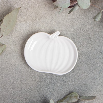 Блюдо для подачи Magistro «Тыковка», d=11.2 см, фарфор, цвет белый