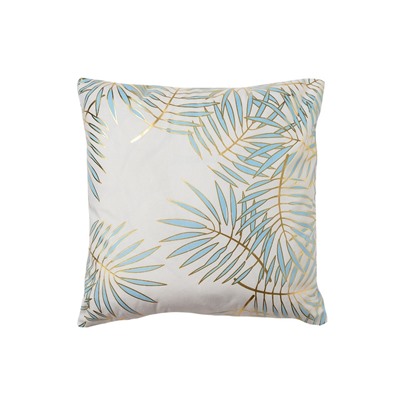 Наволочка декоративная «Этель. Листва» 42×42 см, велюр