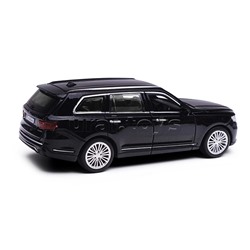 Машина металл Аурус Комендант 12,5 см, (двери, багаж, черный) инерц, в коробке