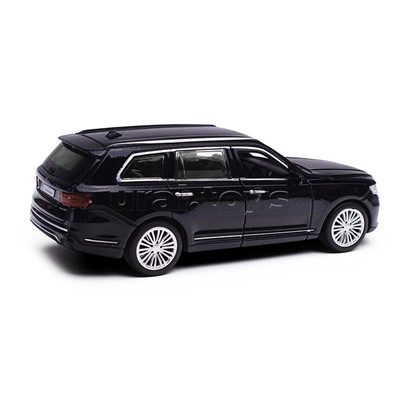 Машина металл Аурус Комендант 12,5 см, (двери, багаж, черный) инерц, в коробке