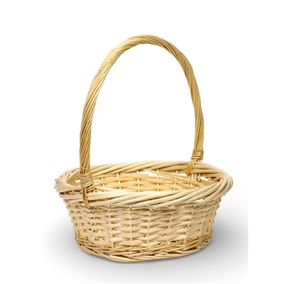 Корзина плетёная для хранения, лоза, светлая, набор 3 шт.