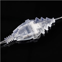 Удлинитель для комнатных гирлянд, 3 м, прозрачная нить, УМС-вилка