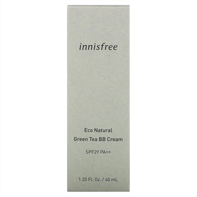 Innisfree, Eco Natural Green Tea BB Cream, SPF 29 PA++, 1.35 fl. oz. (40 ml)