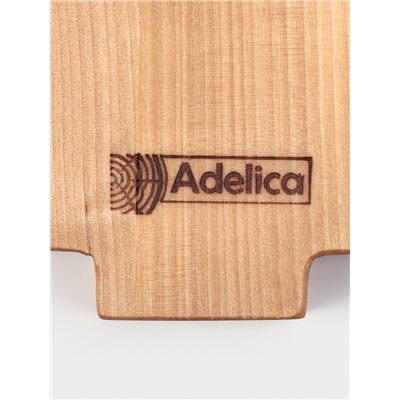 Подарочный набор деревянной посуды Adelica «С Новым Годом», сервировочная доска елочка на подставке 22×18 см, масло 100 мл, магнит