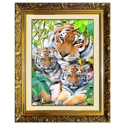 Алмазная мозаика «Забота» на подрамнике, 40×30 см, 38 цветов