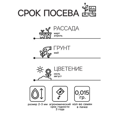 Семена цветов Монарда "Панорама Микс", 0,015 г