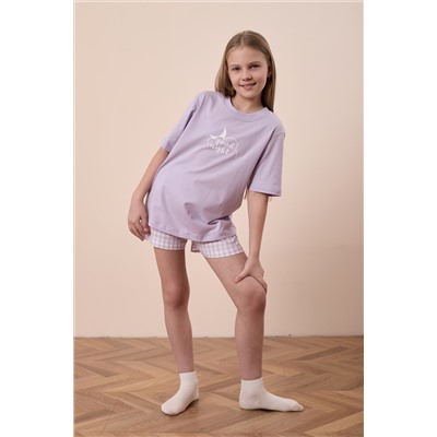 Пижама футболка и шорты М225126Псб