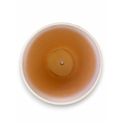 Горшок для цветов «Тропики», 8 л, d=28.5 см, h=22 см, керамика, с поддоном, белый