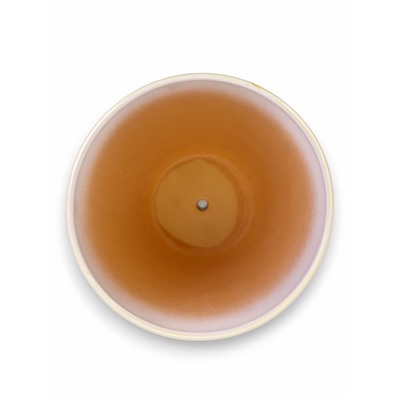 Горшок для цветов «Тропики», 8 л, d=28.5 см, h=22 см, керамика, с поддоном, белый