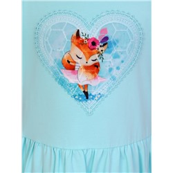 Платье Лисица кор. рукав