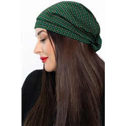 Чалма с бантом (зелено-бежевая) ЧБ4-23М