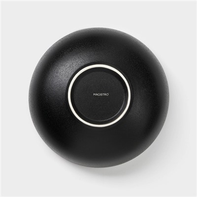 УЦЕНКА Набор салатников керамических Magistro Carbon, 3 предмета: d=11/16/19,5 см, 250/650/1,2 л