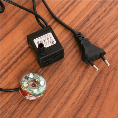 Фонтан настольный «Рувим», 15×12.5×24 см, с подсветкой