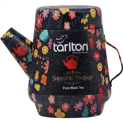 TARLTON. Teapot Black Fantasy 100 гр. жест.банка