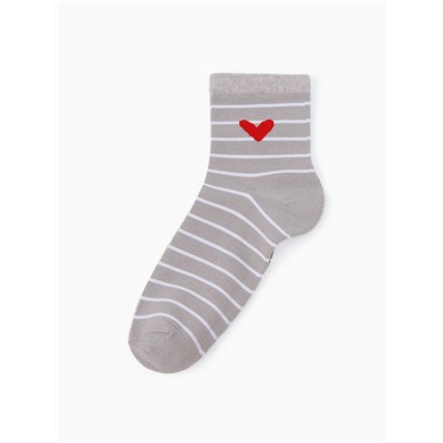 Носки женские KAFTAN Amour, набор 5 пар, размер 36-40 (23-25 см)