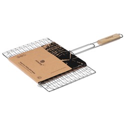 Решётка - гриль для рыбы maclay, 25×34 см, нержавеющая сталь, для мангала