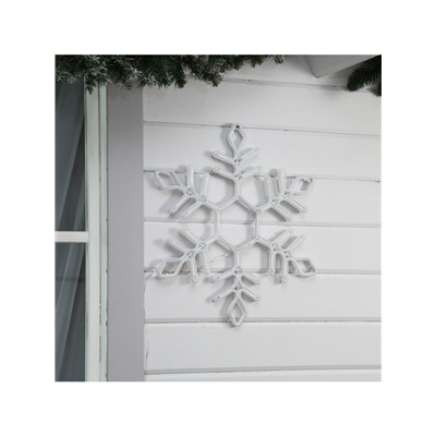 Неоновая фигура «Снежинка», 57 см, 576 LED, 12 В, 8 режимов, свечение синее/белое