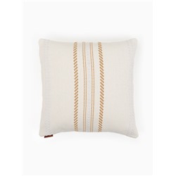 Наволочка декоративная с вышивкой SL Home, 45×45 см, хлопок 100%, молочная