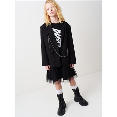 Жакет текстильный для девочек