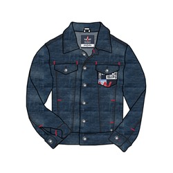 Куртка текстильная джинсовая для мальчиков