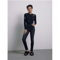 Джинсы женские CONTE Джинсы skinny CON-396 с необработанным краем