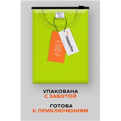 Детская однотонная футболка Happyfox