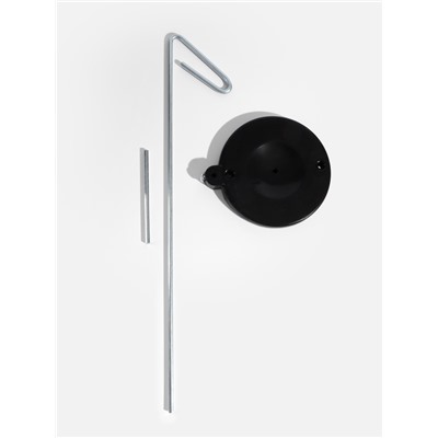 Органайзер-стойка для ниток, на подставке, 41×12×12 см, чёрный